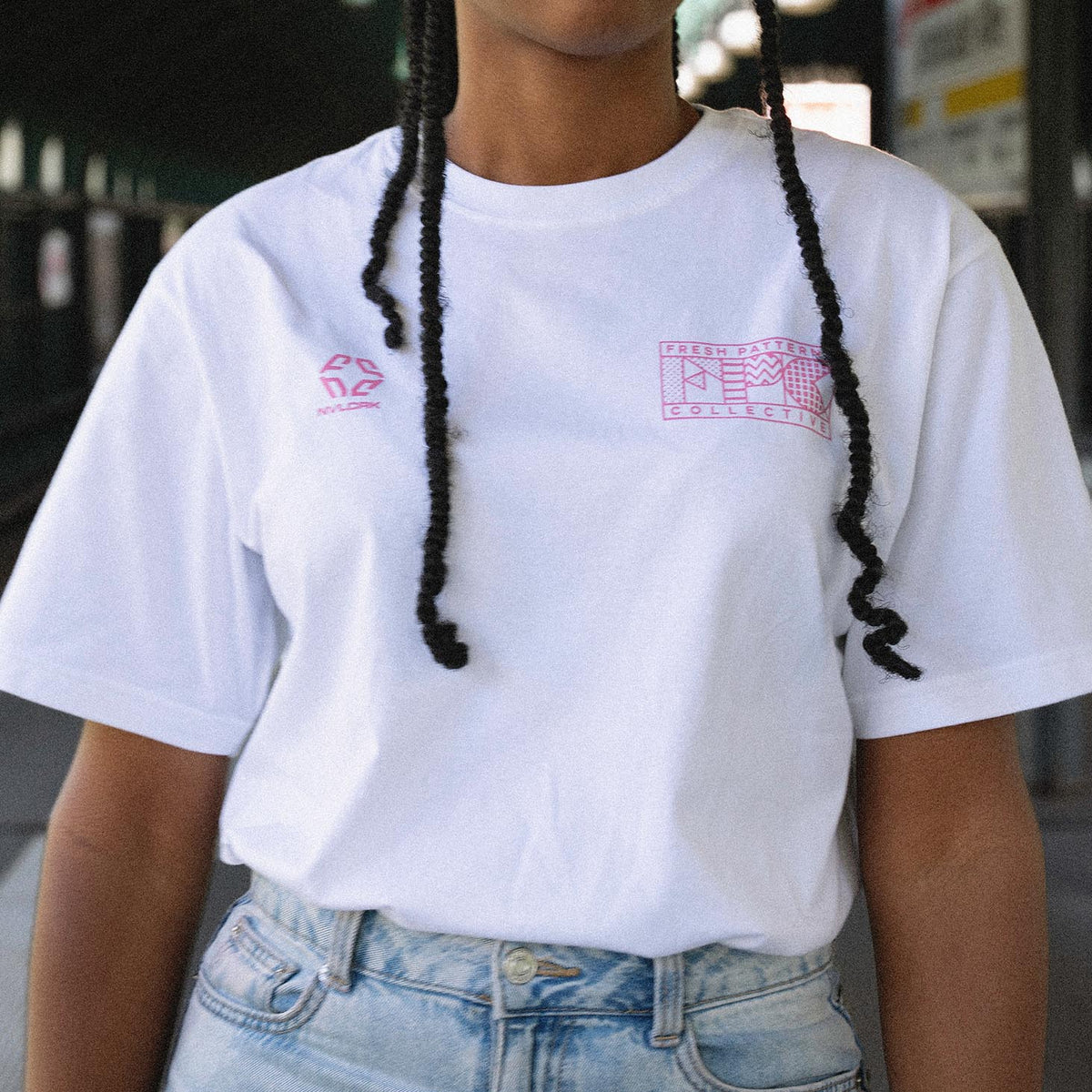 NIVELCRACK X FRESH PATTERNS COLLECTIVE - TEE WHITE